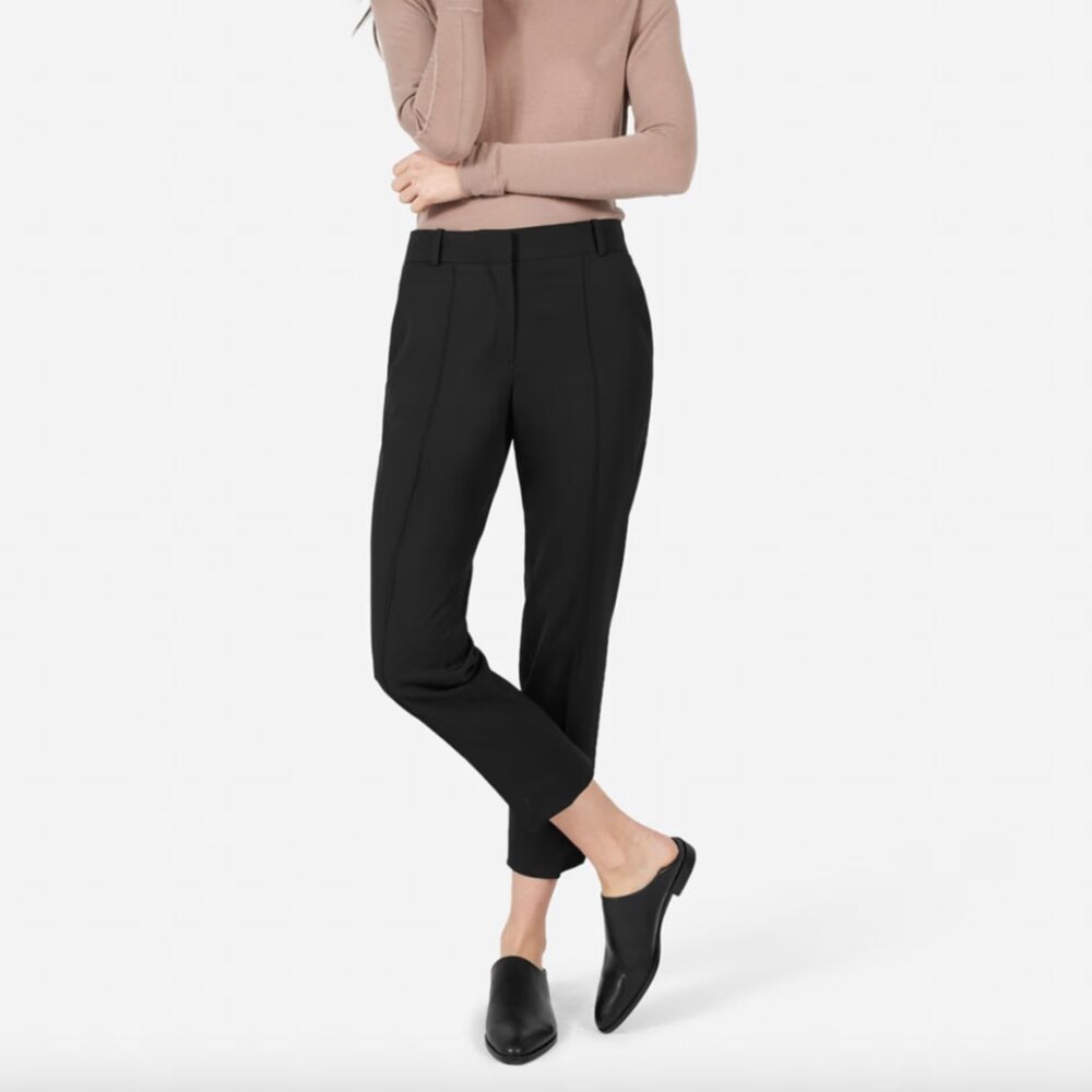 Everlane Italian goweave crop trouser